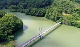 夏の九州師田原ダム おおいた豊後大野ジオパーク 夏休みにおすすめ ドローン映像 4Kの動画を公開